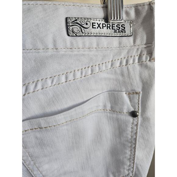 Express Stella Flare Jeans – White – NWT – Size 4 - Picture 5 of 9